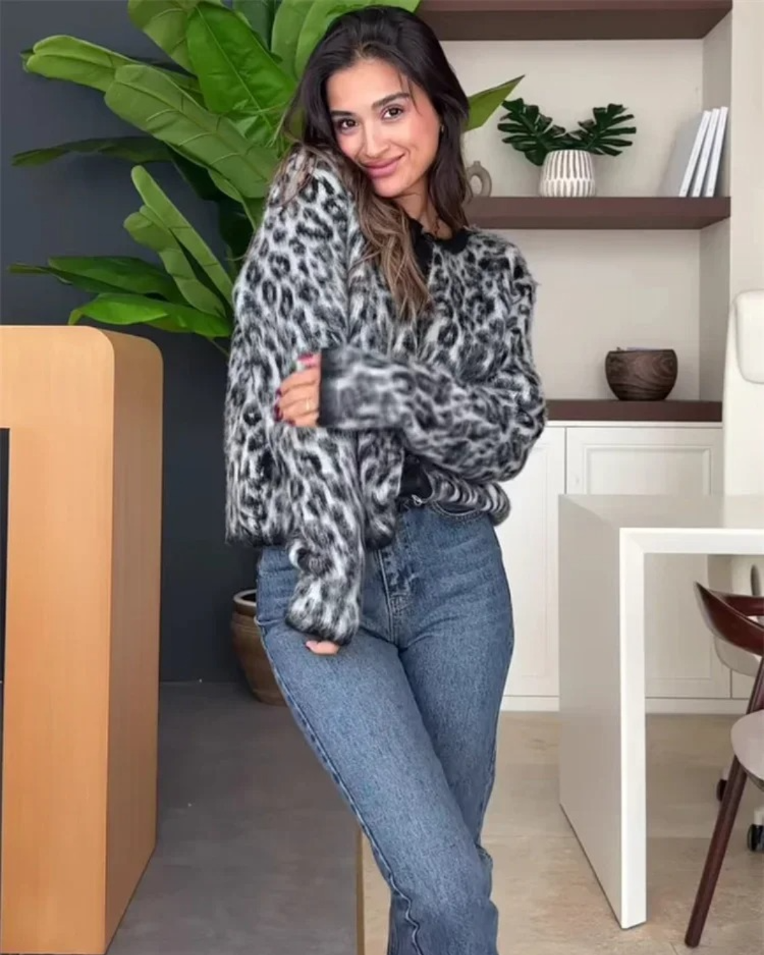 LEOPARD CARDIGAN